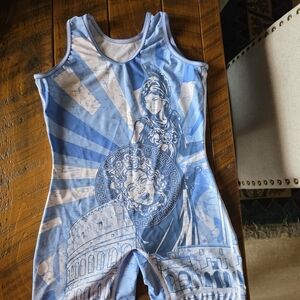 Blue Athena Wrestling Singlet M